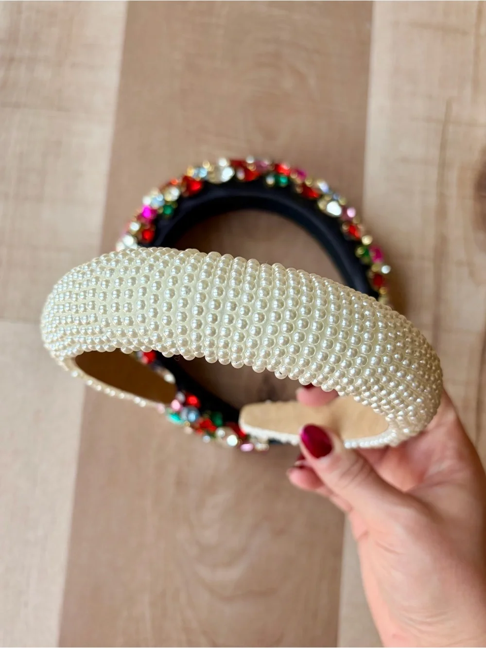 NWOT Vibrant Multi-Color Crystal Gemstone Statement Headband - Women Accessories